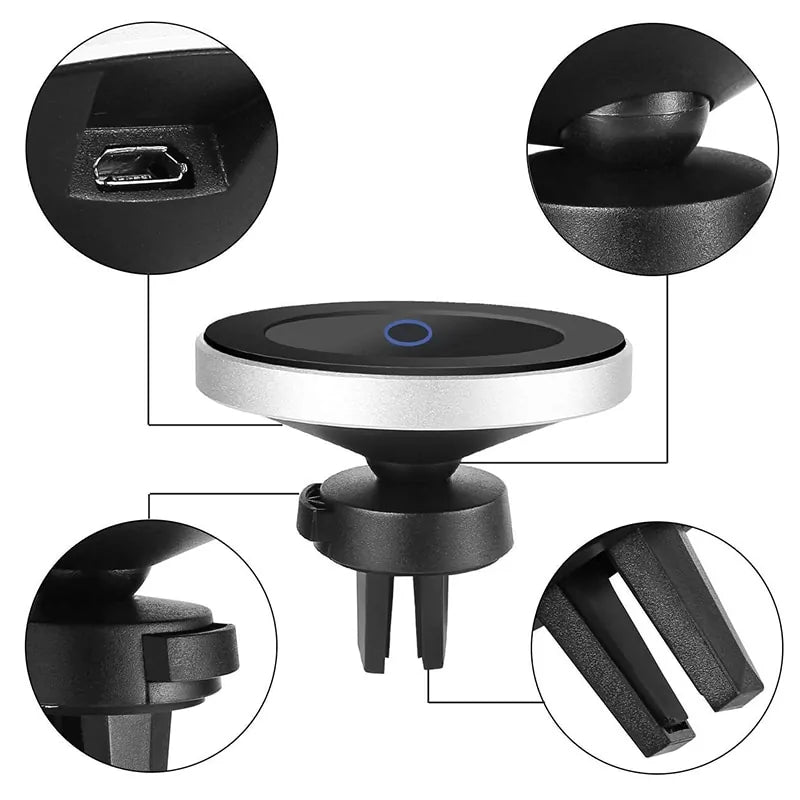 Fast Wireless Charger with Magnetic Phone Holder