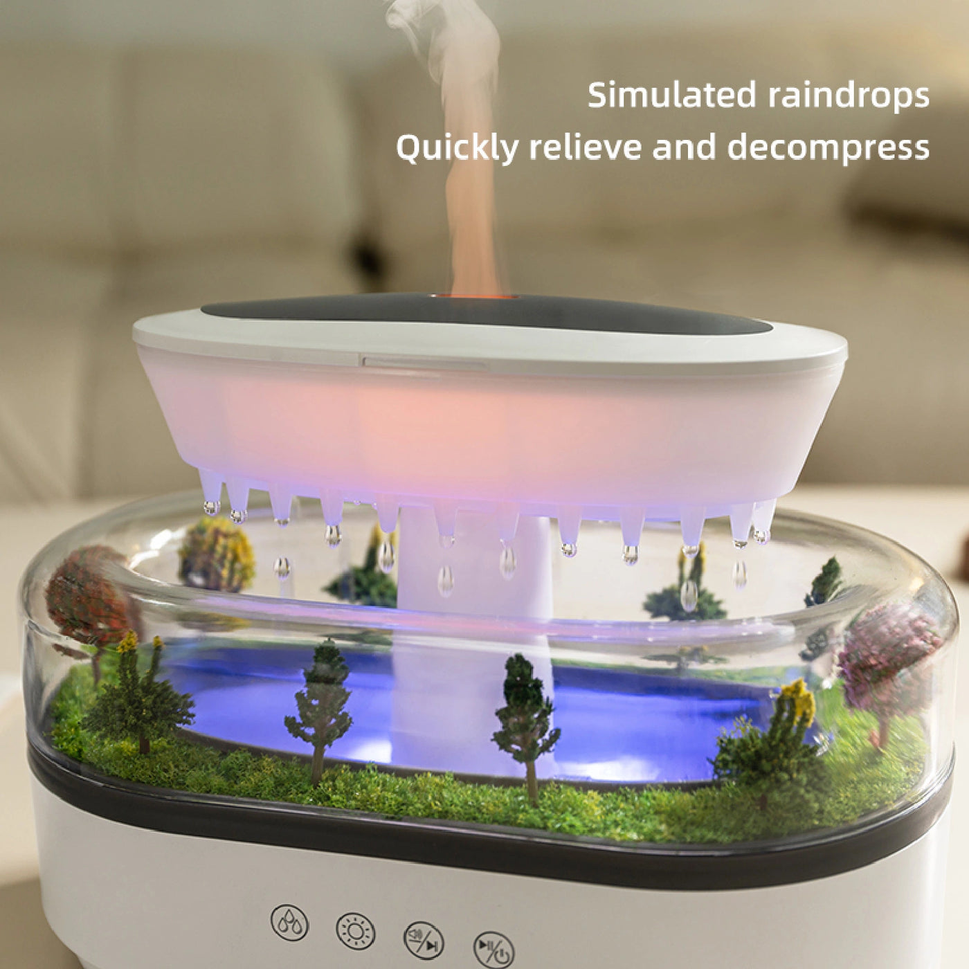 Landscape Aroma Raindrop Humidifier Diffuser