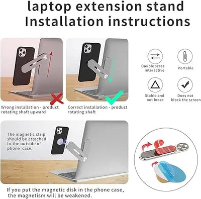 Magnetic Laptop Extension Stand Multifunctional Bracket