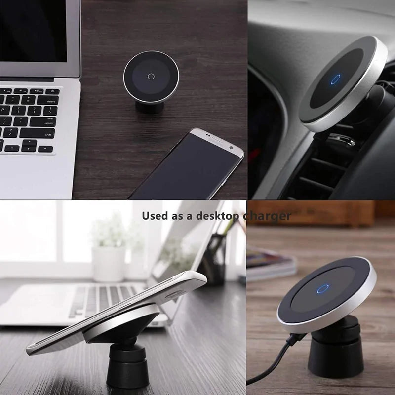 Fast Wireless Charger with Magnetic Phone Holder